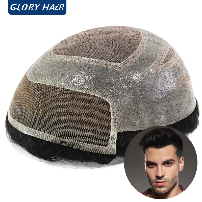 Мужской капиллярный протез Gloryhair OS51, бесплатная доставка в Бразилию