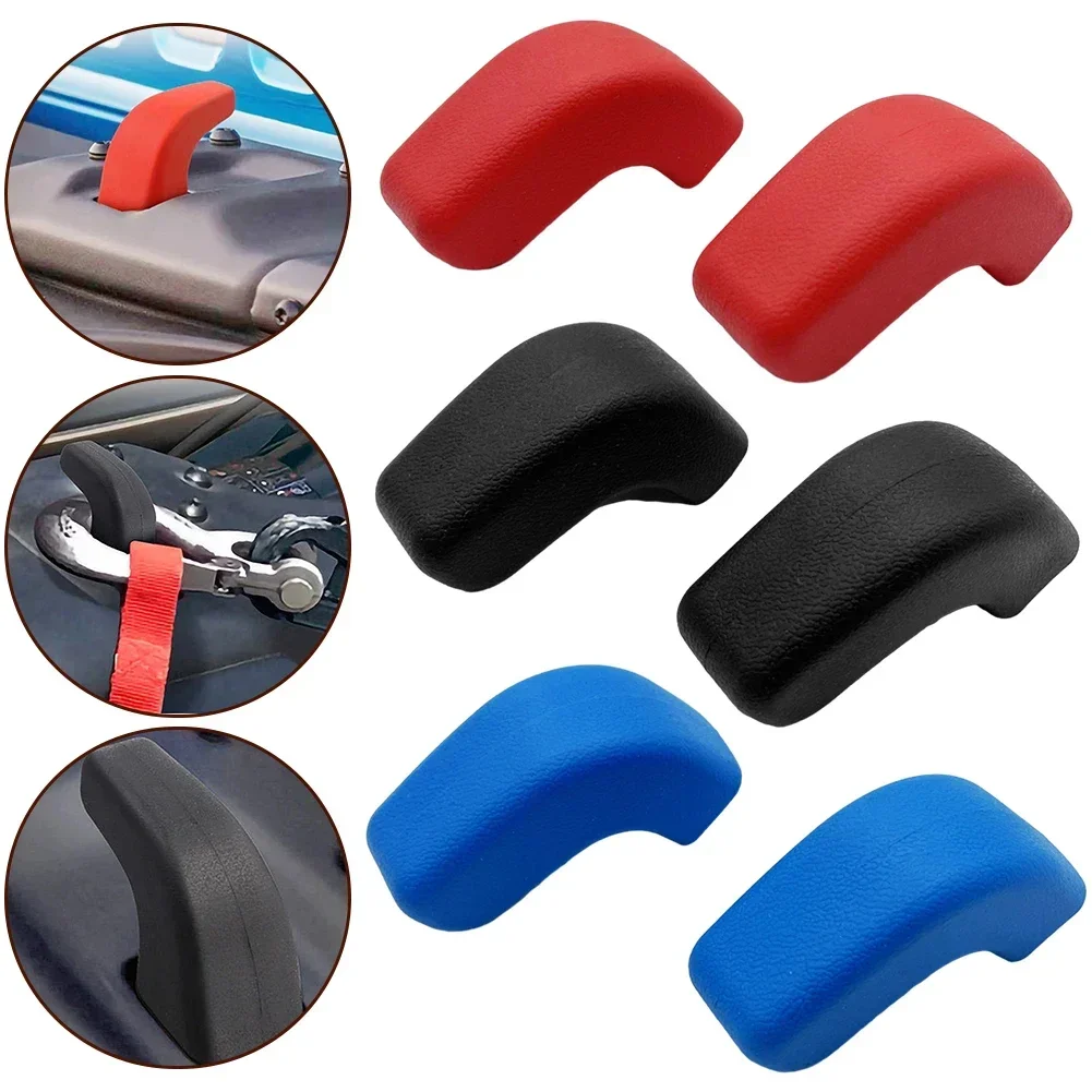 

2Pcs Car Front Bumper Tow Hook For Jeep For Wrangler For JK For JL 2007-2023 Bumper Tow Hook Covers Cap Trailer Hauling Eye Lid