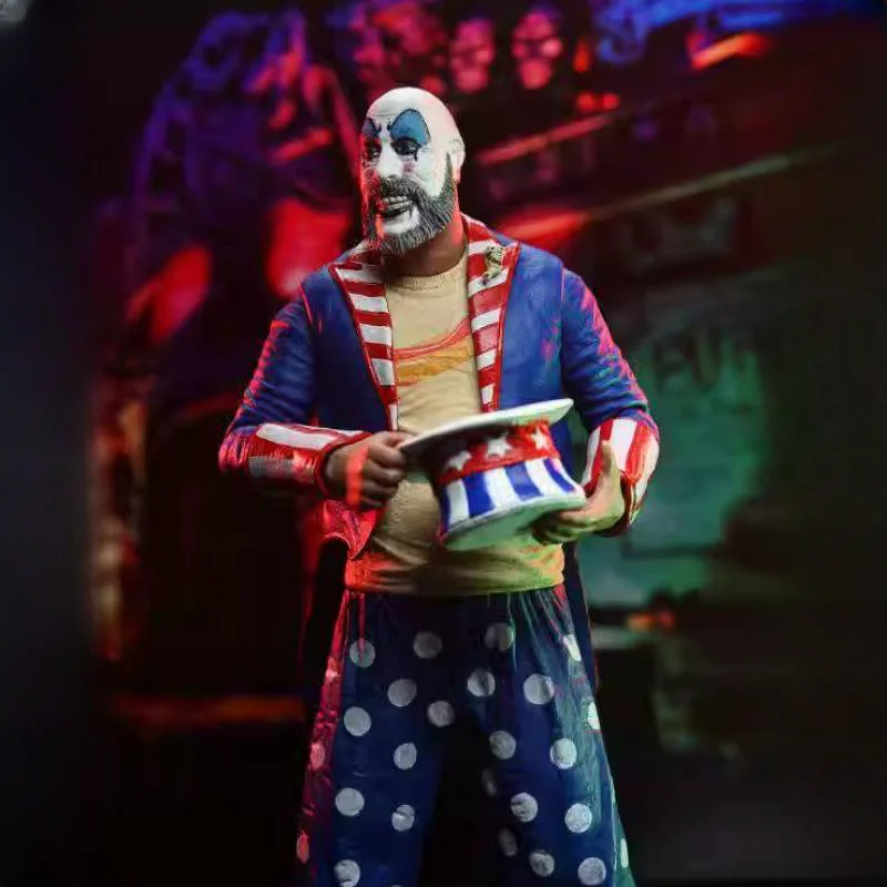 Neca Captain Spaulding Action Figure House Of 1000 Corpses 20th Anniversary Anime Figures Statue Model Doll Birthday Gift Toys