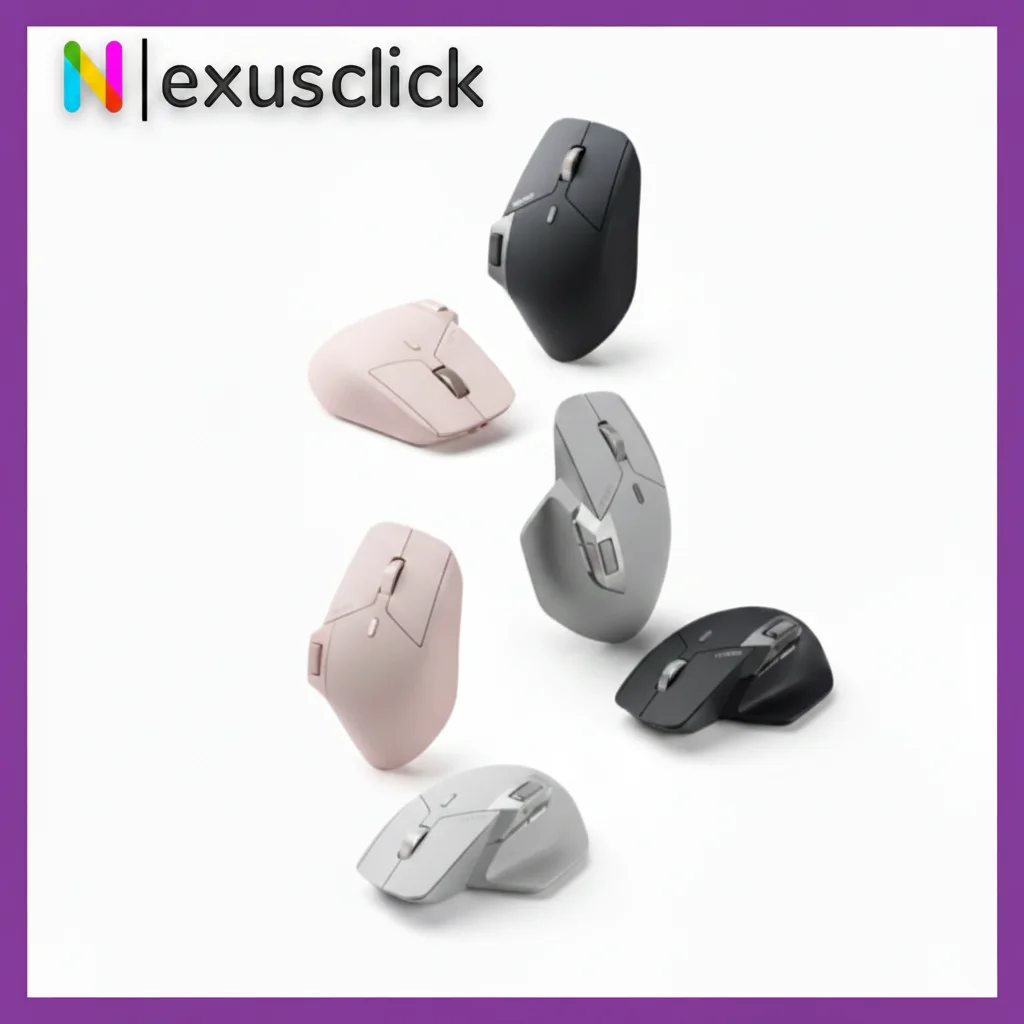 Ergonomic Design Wireless Mouse,DualMode 2.4G/Bluetooth 2000DPI Adjustable Optical Mouse For Laptop PC Computer Business Office