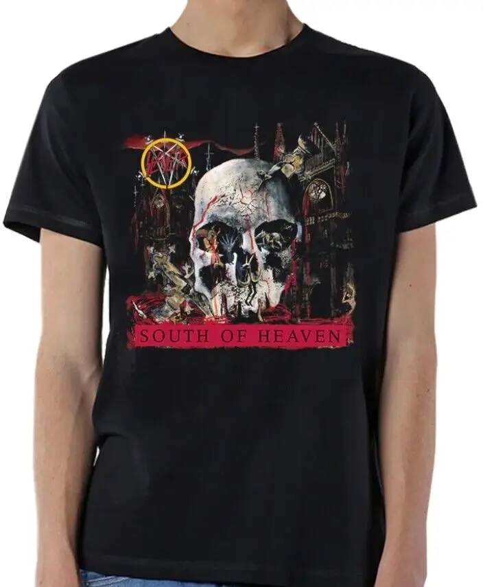 SLAYER South Of Heaven T shirt Global Licensed Heavy Metal Men's Slim Fit