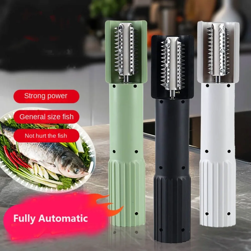 Wireles Electric Fish Scraper USB Rechargeable Waterproof Fish Scale Remover Descaler Labor-saving Fish Scale Cleaner