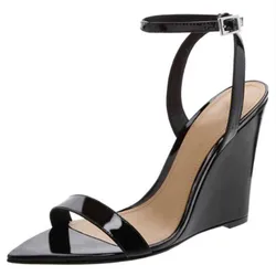 SHOFOO shoes Fashionable women's high-heeled sandals. Summer women's shoes. Wedges. Heel height  about 11cm. Fashion show banqut