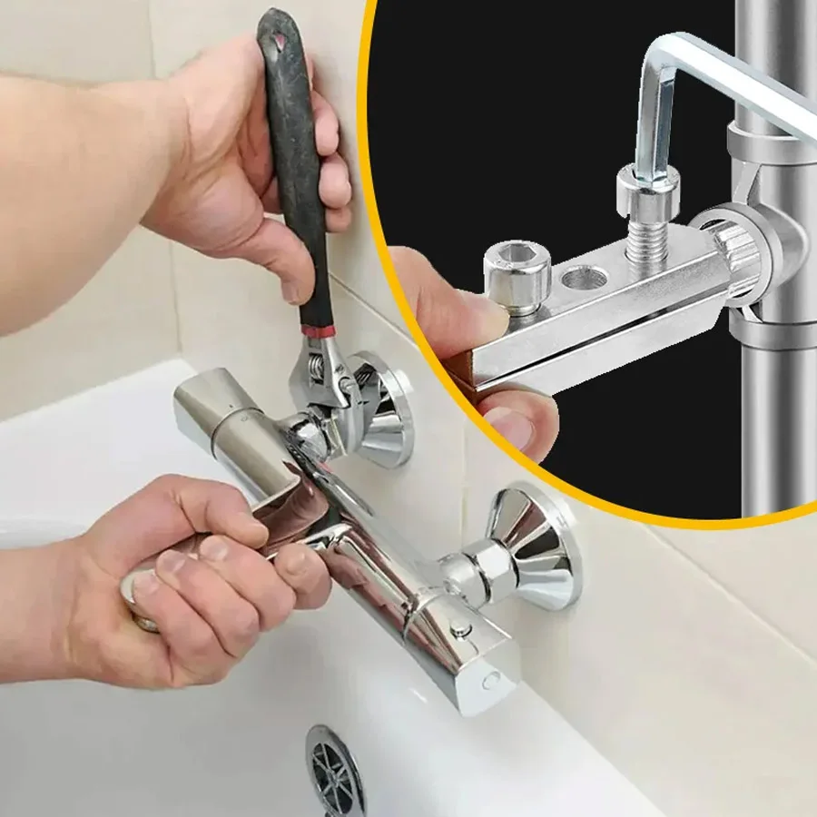 Broken wire extractor Threading Tools Tap Screw Remover Water-tap Angle Valve Repair for 4/6 Points Bolt Extractor Plumbing tool