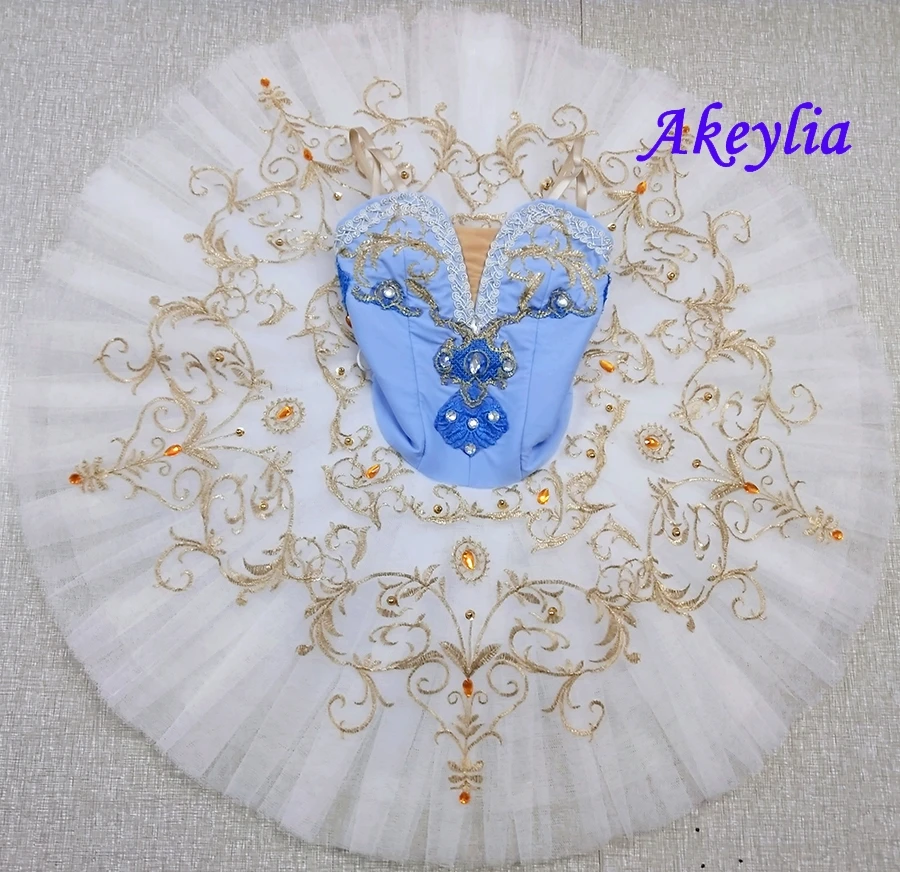 Akeylia Beauty Variations Profesjonalna Sukienka Baletowa Tutu Dziadek do Orzechów Klasyczny Balet Sukienki Baletowe na Zawody Taneczne dla Dziewcząt JN9234