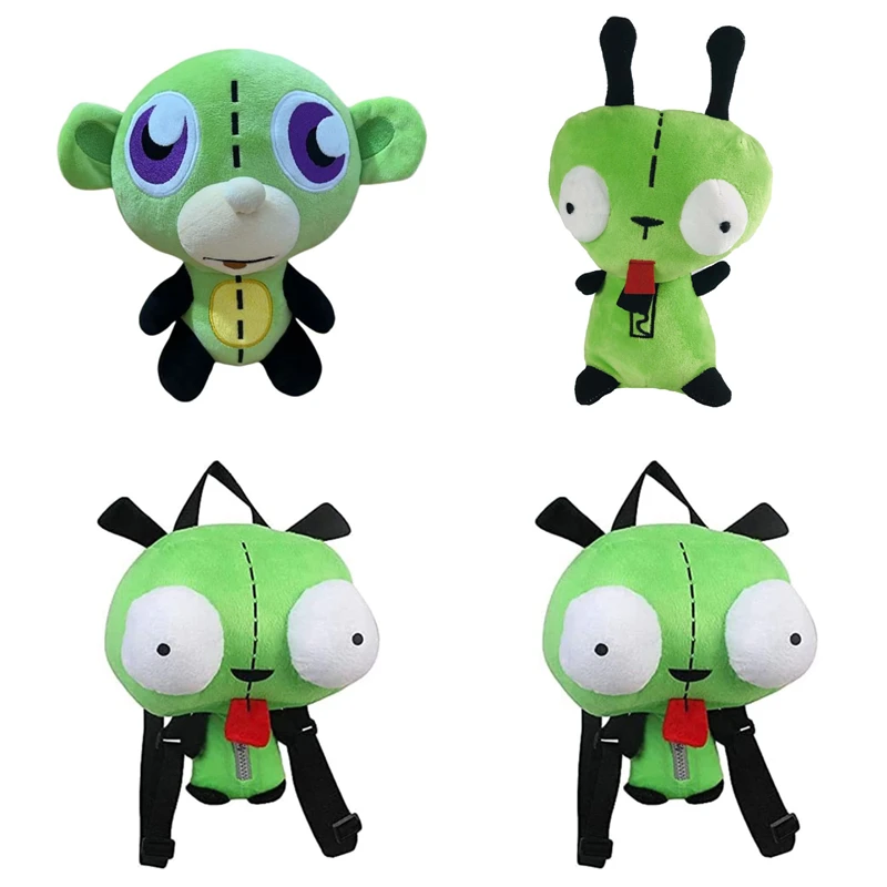 “Invader.zim Gil Dog Backpack Cartoon Anime Alien Monkey and Monster Plush Toys! Durable design, fun role-playing, collectible!”