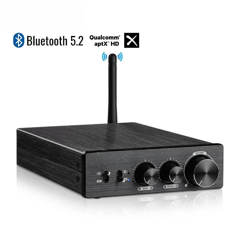 Audio A07 Pro 300Wx2 Stereo Power Amplifier Update New TPA3255 Class D Bluetooth QCC304X Aptx Amp RCA for Home Speaker