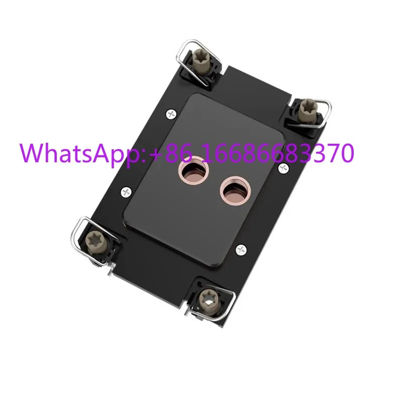 LGA4189 pin CPU cop-per brazed server water cooling he-ad front inlet and outlet G1/4