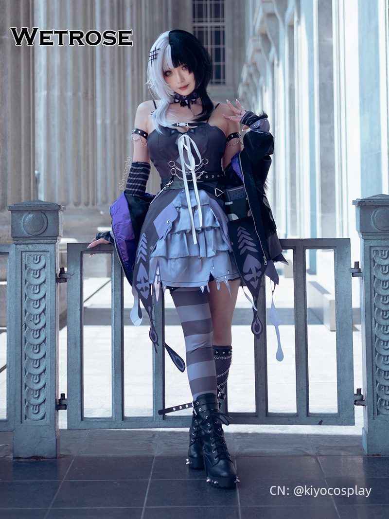 Shiori Novella Costume Cosplay holovive Vtuber EN parrucca scarpe abito natalizio abito gotico accessori per oggetti di scena per feste di Halloween