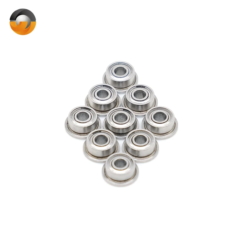 10 PCS F683ZZ 3x7x3 mm ABEC-7 High Precision Metal Shielded Flanged Ball Bearing