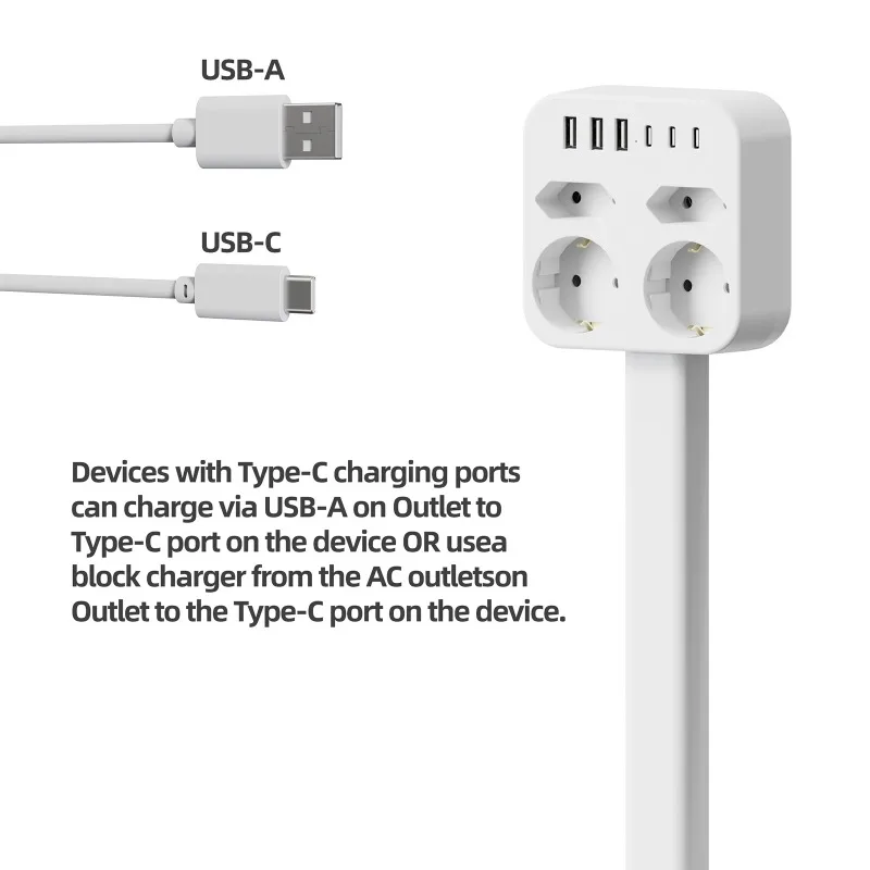 4 Styles Electrical Outlet Extender Plug Wall Outlet Extender Extendable Wall Socket Rotatable Folding Portable Power Socket