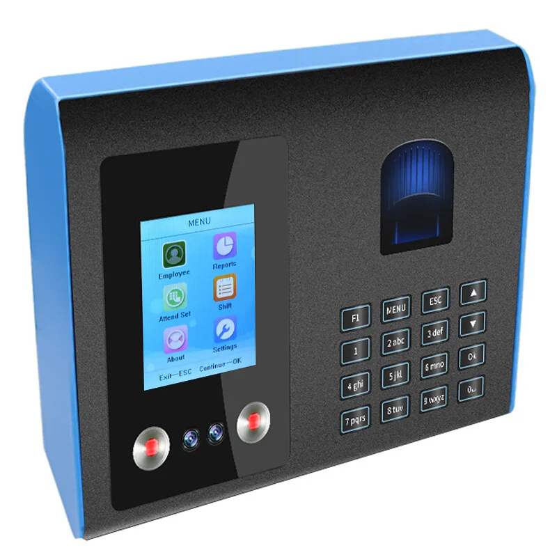 FA01 Face Fingerprint Attendance Machine English Portuguese Spanish Japanese French Face Fingerprint Password Time Attendance