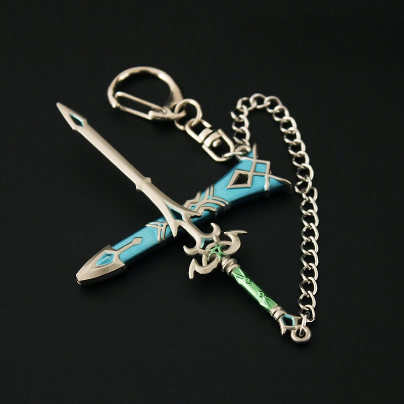 9Cm Mini Tranen Van Het Koninkrijk Wapen Sleutelhangers Spel Perifere Metalen Zwaardwapen Model Accessoires Ornament Ambachtelijk Speelgoed Voor Jongens