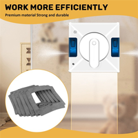 12PCS Window Cleaning Robot Mop Cloth Cleaning Rag Towel Dust Cloth Cleaning Cloth For LIECTROUX YW509-Hot