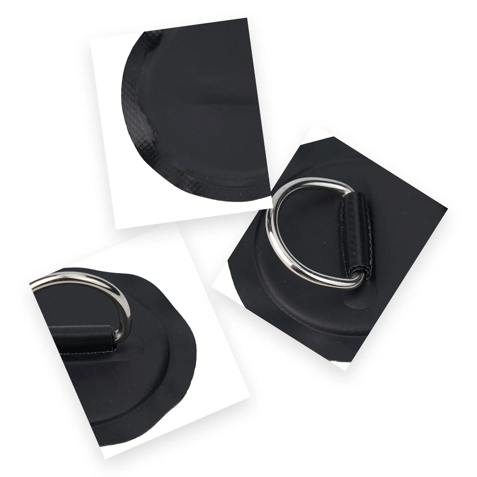 Patch D Ring Pad 6 Pcs Accessories Black Kayak PVC Part Wear-resistance Corrosion-resistant Dinghy Easy To Apply