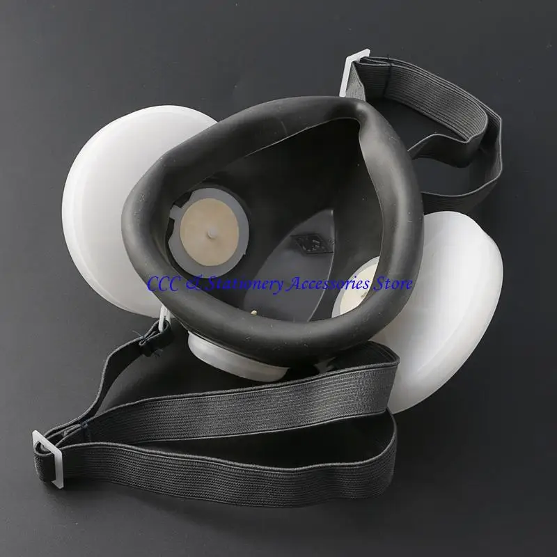 

Q1JC Respirator Dual Gas Mask Twin Paint Safety Headwear New