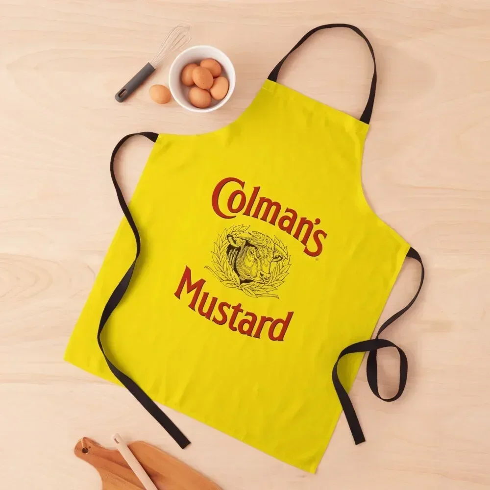 

Colman's English Mustard Apron Woman Work Kitchen Handle For Women Cleaning Products For Home Kitchen Special Accessories Apron