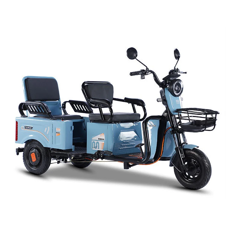 

Customized Three Wheeled Electric Tuk Tuk Electric Tricycle CE 48V Folding Electric Trike 48v Open Trike 4 Places Passenger 14