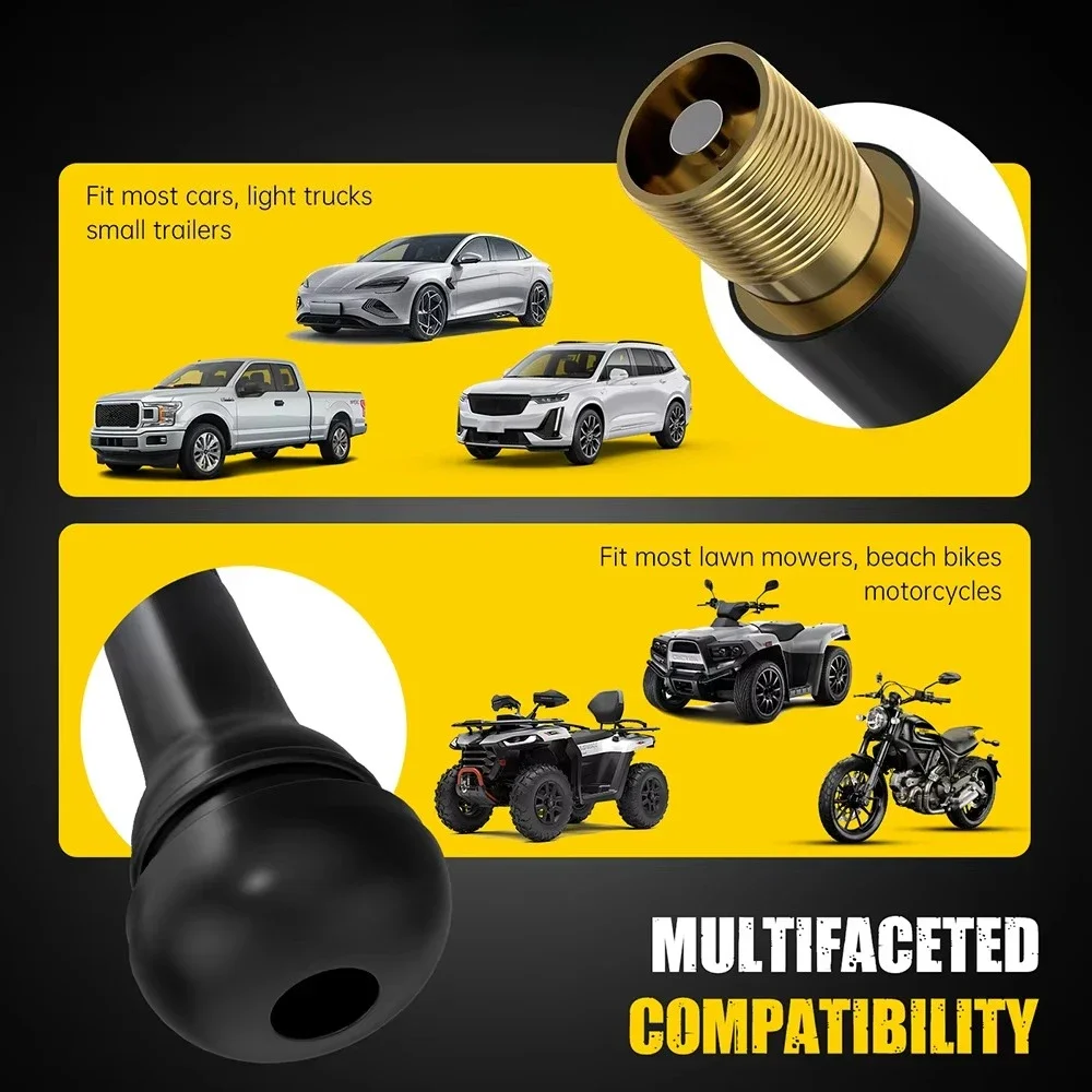 QLN394 High Quality TR414 Universal Wheel Valve New Condition Rubber Tire Inner Tube Including Valve Stems Caps Adapters