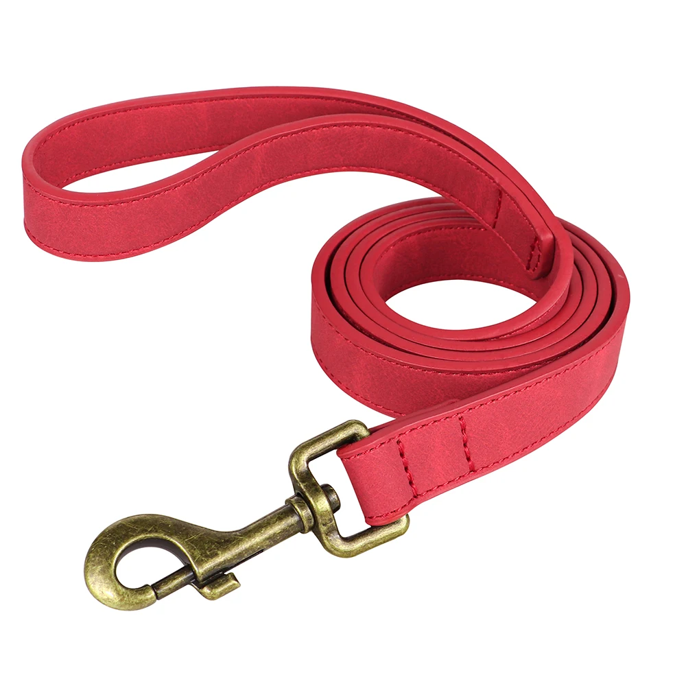 Personal isierte Hunde halsband Leine Set maßge schneiderte Hunde halsband Walking Blei Seil Leder Haustier Halsbänder für kleine mittelgroße Hunde Mops – Detail 39