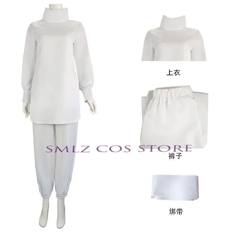 Jujutsu Kaisen Cosplay Anime Kashimo Hajime Cosplay White Uniforms Suit Wig Halloween Party Costume Outfit for Women Men