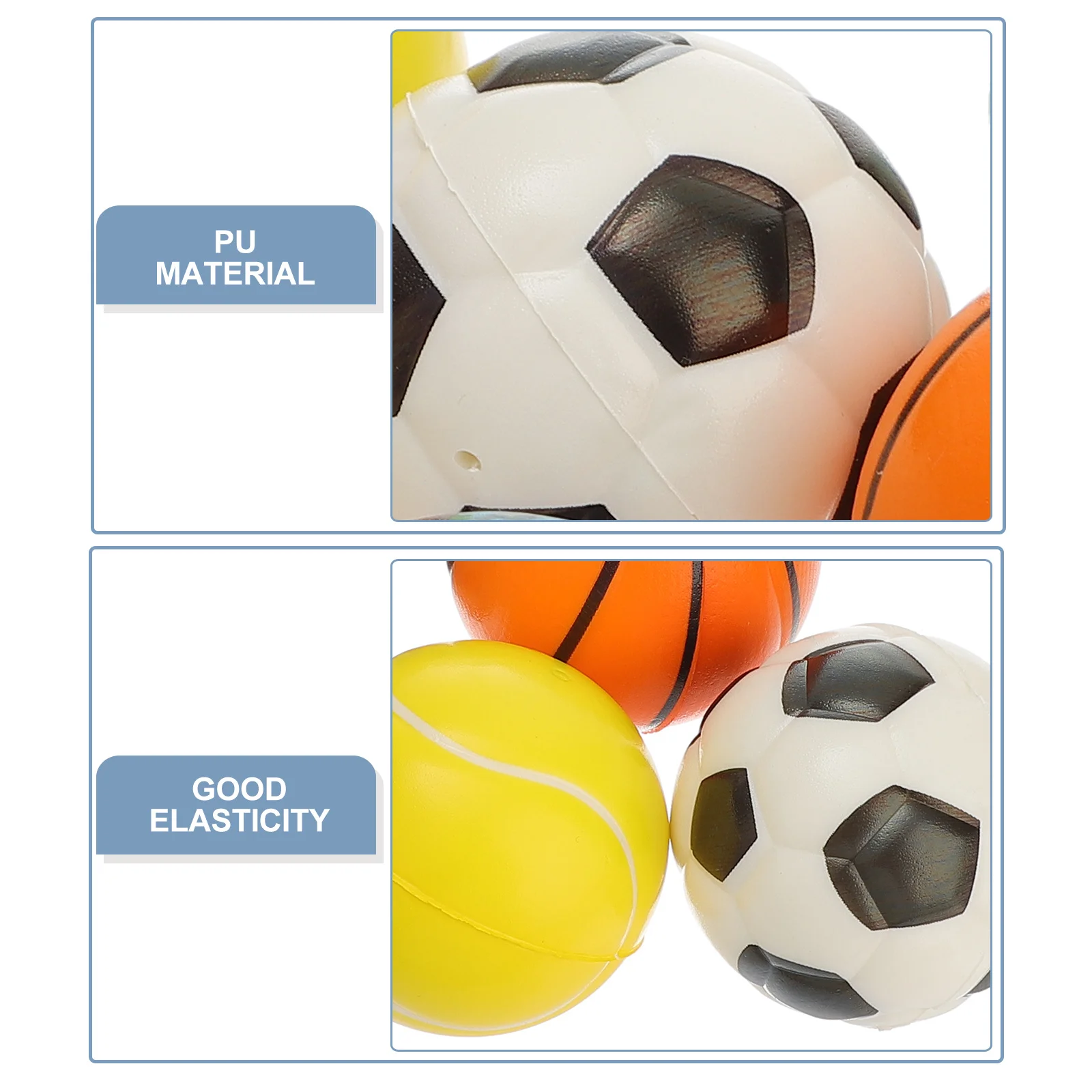 

20pcs Mini Stress Balls Premium Pu Foams Elastic Squeeze Relief For Anxiety Sports Party Favors Practice Training Baseballs Golf