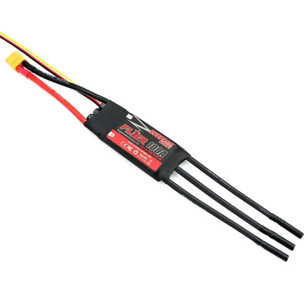 تجاوز هواية ذو طيات V2 20A 30A 40A 50A 60A 80A 100A فرش ESC 32bit SpeedController مع BEC 2-6S لطائرة هليكوبتر RC