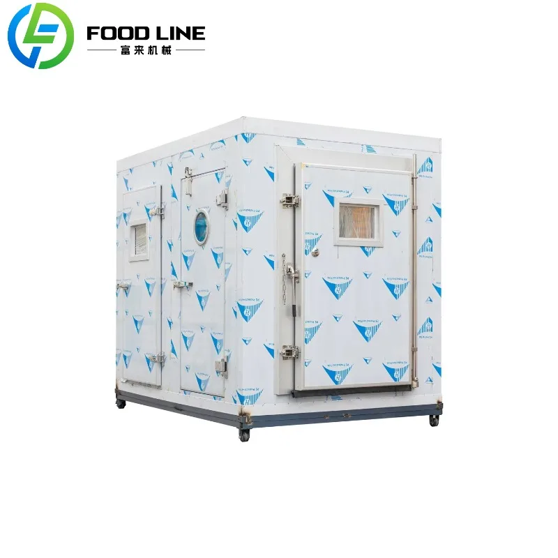 المشي الصناعي في غرفة تبريد الفريزر المتفجرة للدواجن والمأكولات البحرية مع تقنية تبريد فعالة