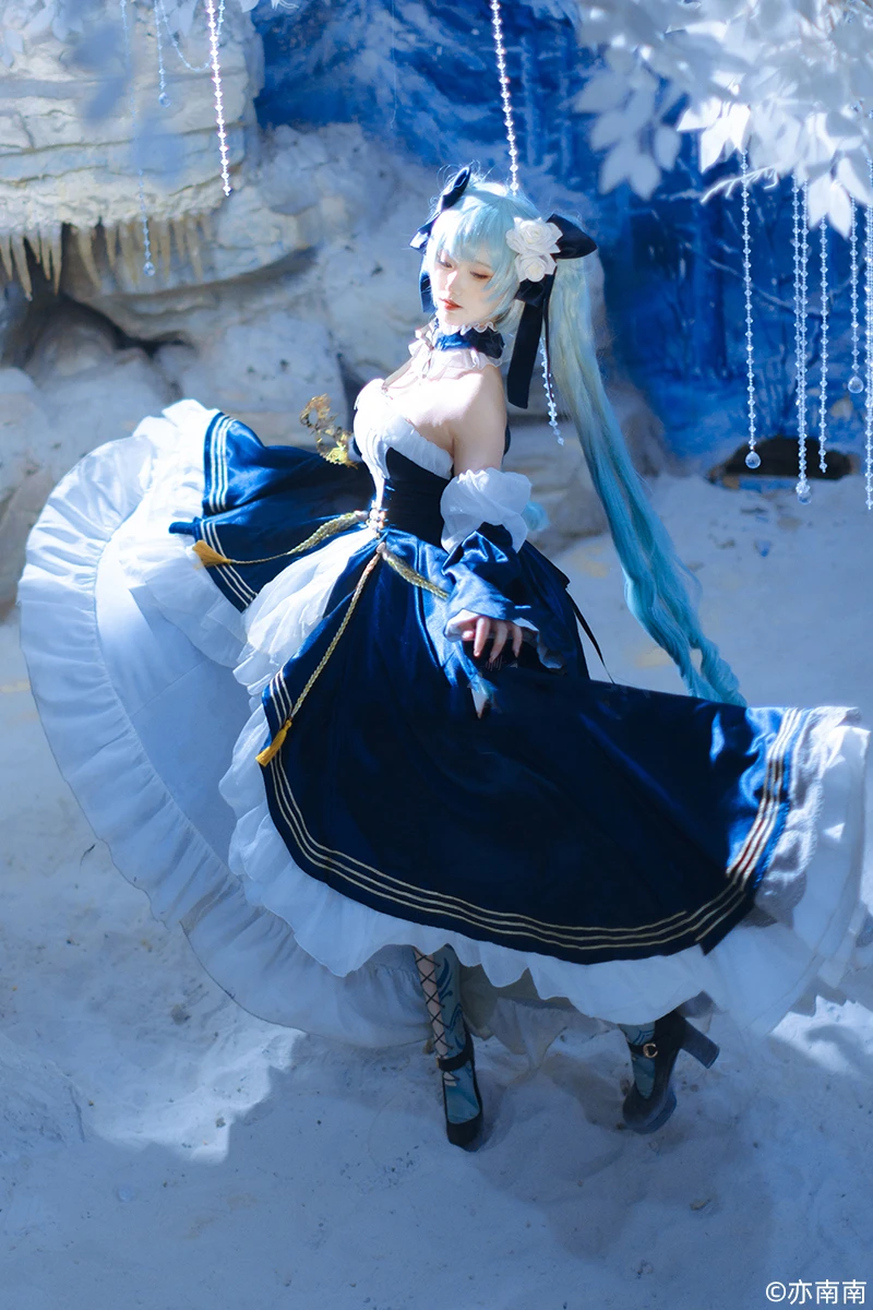 Irelia H 스토어 2023 mi & ku, VO CAL OID mi & ku 39, 감사 주는 날 mi & ku 코스프레 코스튬 이브닝 원피스 여성