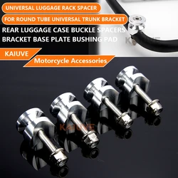 4PCS Universal Motorcycle Rear Luggage Case Tail Top Box Helmet Trunk Bracket Base Plate Bushing Pad Buckle Spacers Motor Access