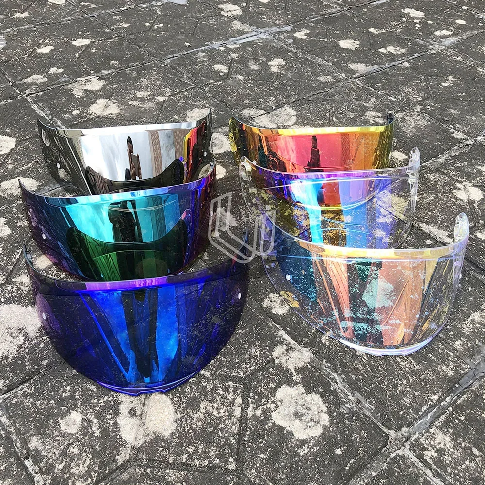 V14 Helmet Lens For MT V-14 Rapide Targo Blade 2 Motorcycle Helmet Visor goggles Clear plating silver red Replacement Visor - Image 6