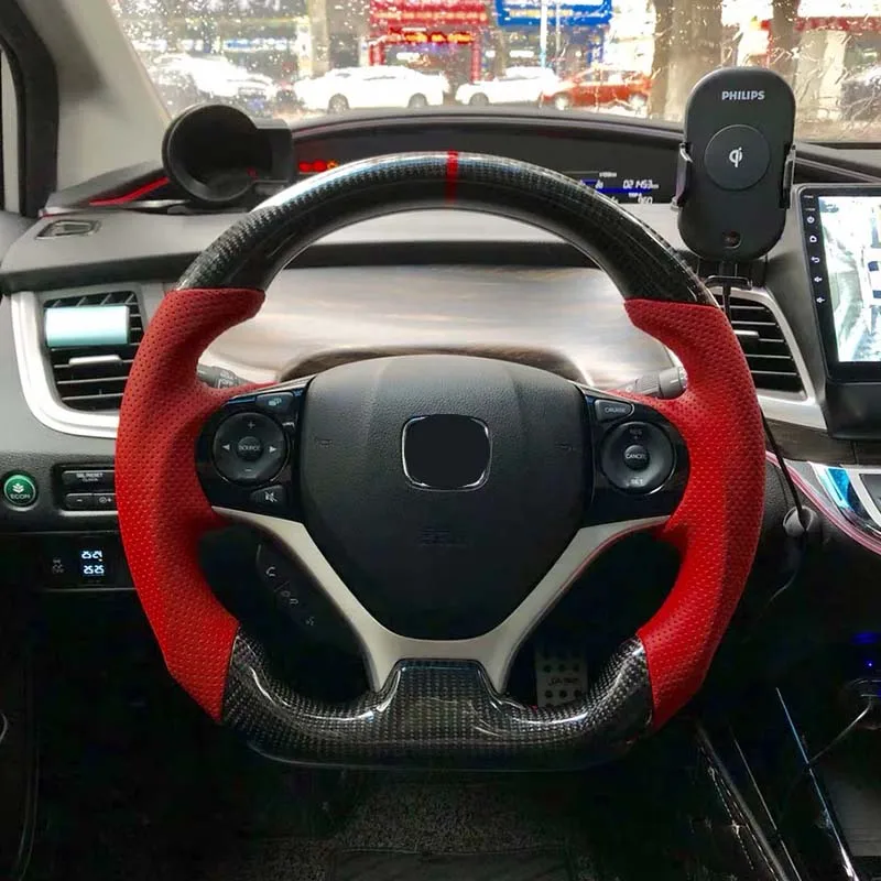 For Honda Jade Steering Wheel Carbon Fiber Real Carbon Fiber Steering Wheel Customization