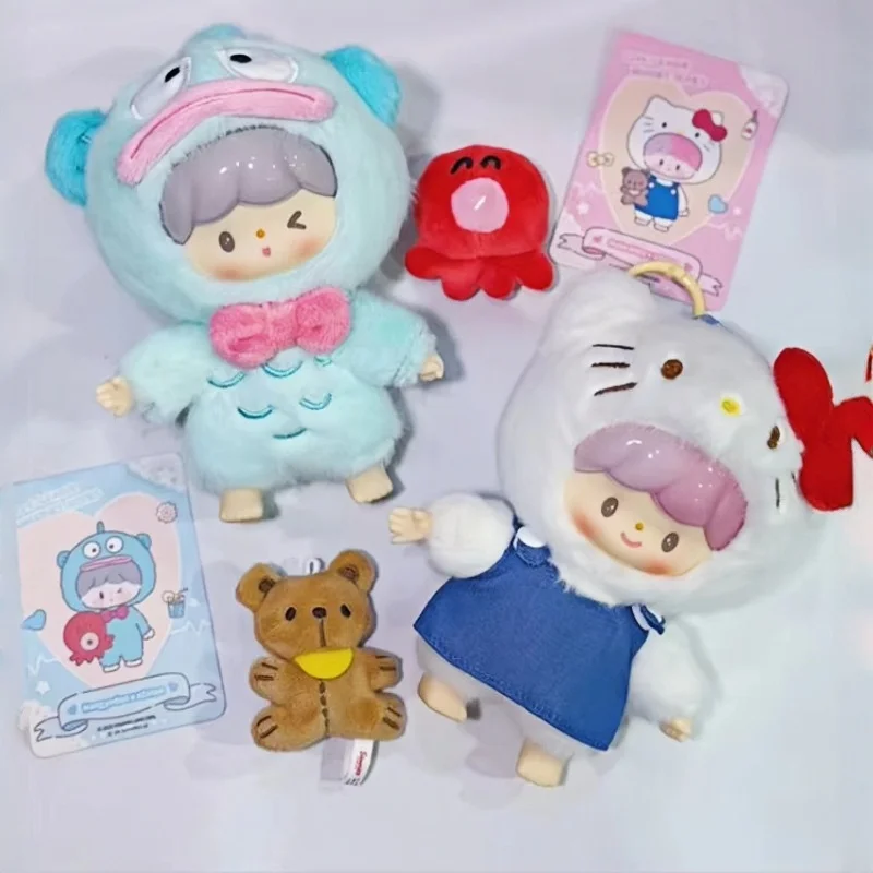 

Подлинная серия Sanrio Family Characters X ZZoton Love-league Buddies, виниловая кукла, слепая коробка, милая игрушка Hello Kitty Kuromi Melody