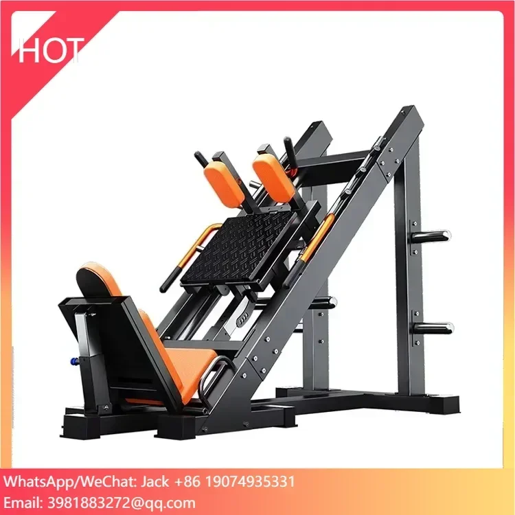 ZHOYA Allenamento per la forza Fitness commerciale Multi stazione Palestra Hack Squat e attrezzatura per pressa per gambe 2 in 1 Press per gambe Hack Squat