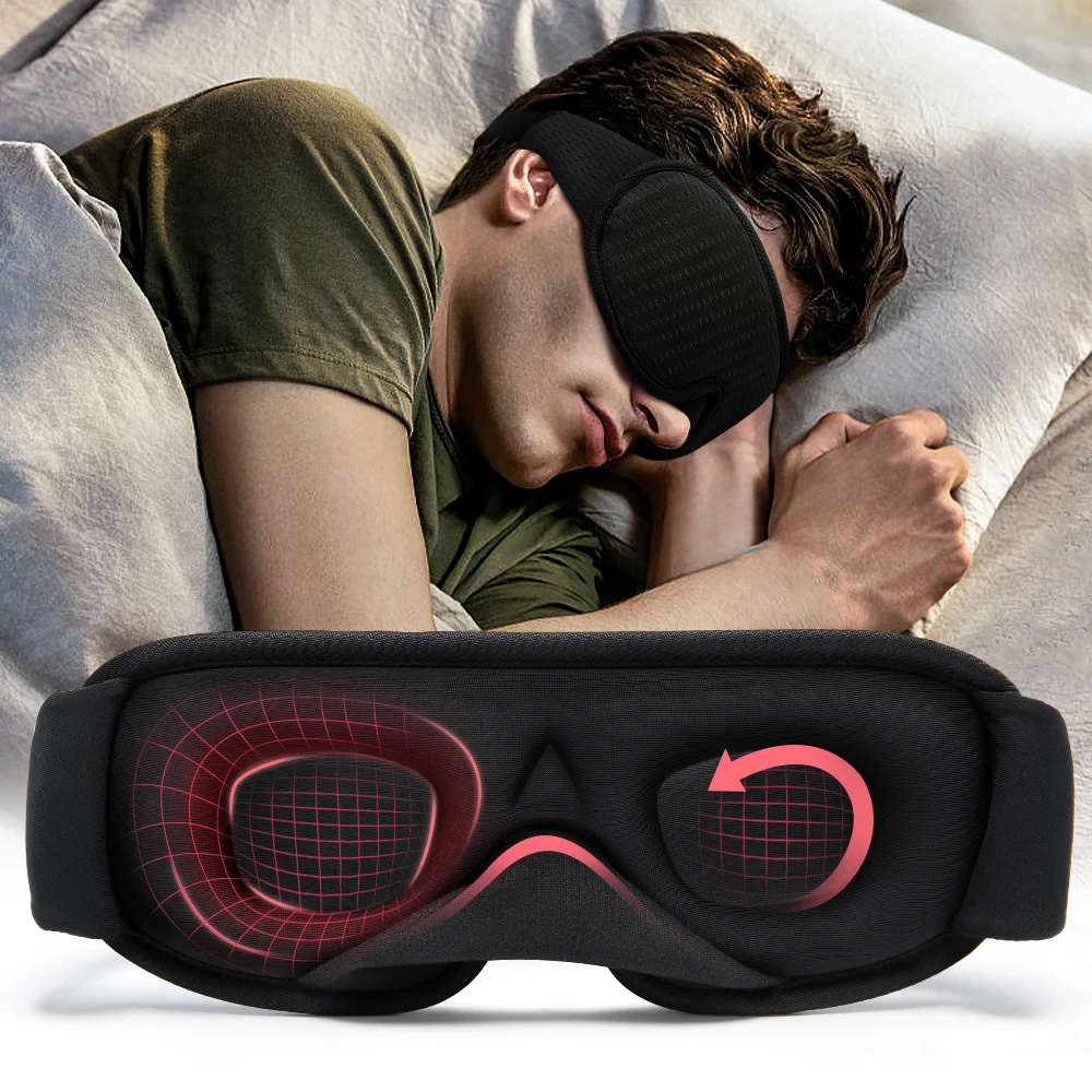 

3D Sleeping Mask Blackout Blindfold Sleep Mask Slaapmasker For Sleeping Aid Eye Mask For Travel Rest Night Breathable Eye Relax