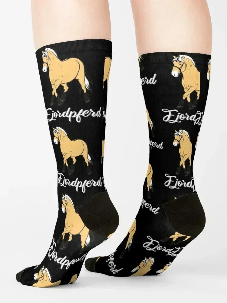 Norwegian fjord horse, fjordi, fjord, pony Socks winter gifts funny sock man Climbing Socks Man Women's