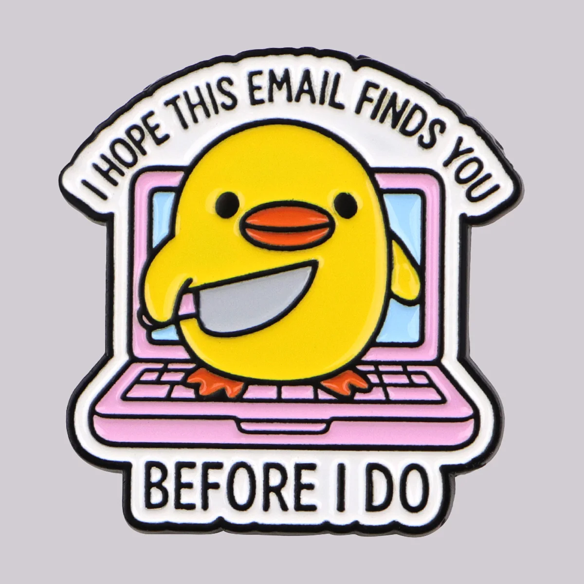 مضحك بطة يقتبس المينا دبابيس قبل أفعل دبابيس شارة التلبيب دبابيس لحقيبة الظهر الملابس الديكور هدايا مجوهرات الأزياء #1