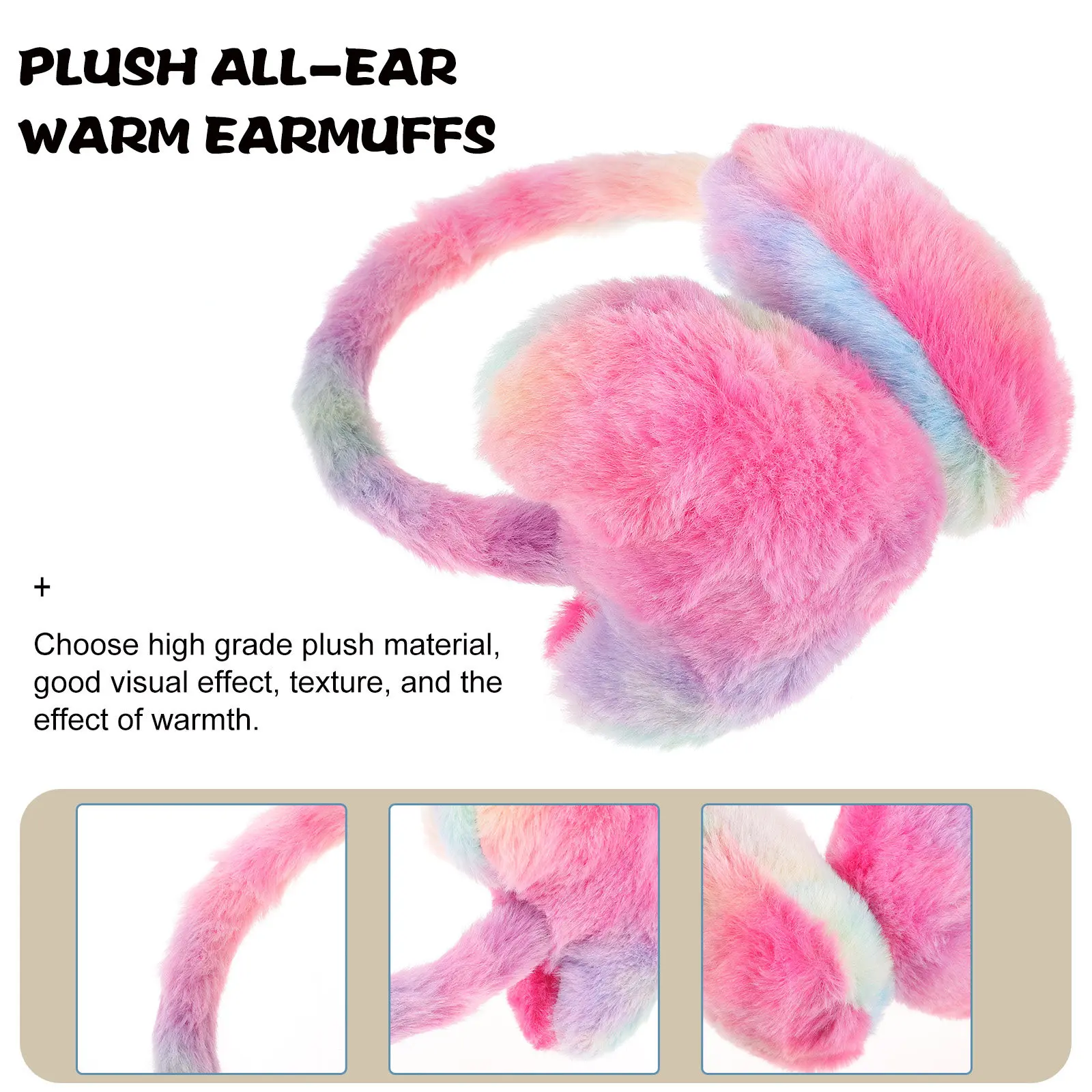 Heart Shape Winter Ear Muffs for Women Warm Thick Ear Cover for Perfect Gift Birthday Christmas New Year Outdoor Winter