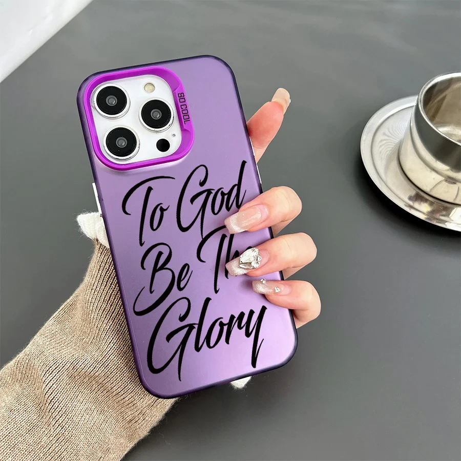 Jezus Heilige Bijbel Laser Case voor iPhone 16 12 13 mini 11 14 15 Pro Max XR Xs 7 8 Plus Hard IMD Plastic Schokbestendige Cover