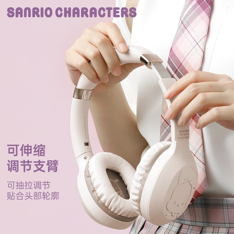 Sanrio Hello Kitty Wireless Over Ear Headphones Cute Pink Compatible With Ios Android  For Women Daily Music  Cute Gifts Toys view 6