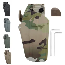 Hunting Pistols Waist Belt Holster Portable Tactical Paintball Airsoft Waist Gun Carry Case for G17L, 34, 35, 40, 41, CZ75