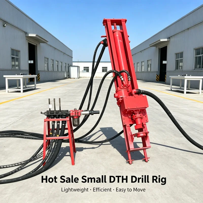 Customized Bracket‑mounted DTH Drilling Rig, Small Percussion Drilling Rig, Engineering Rock Drilling Machine
