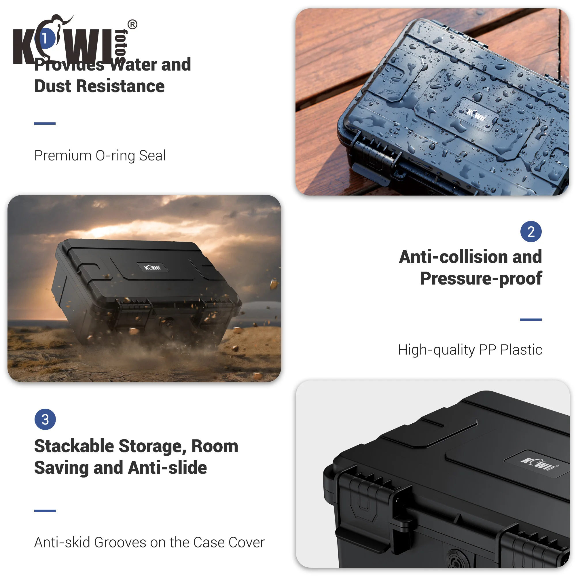 Organizador de batería tipo D de 15 ranuras, estuche de almacenamiento resistente al agua IP67, soporte para baterías alcalinas de celda LR20/D/AM1 para exteriores