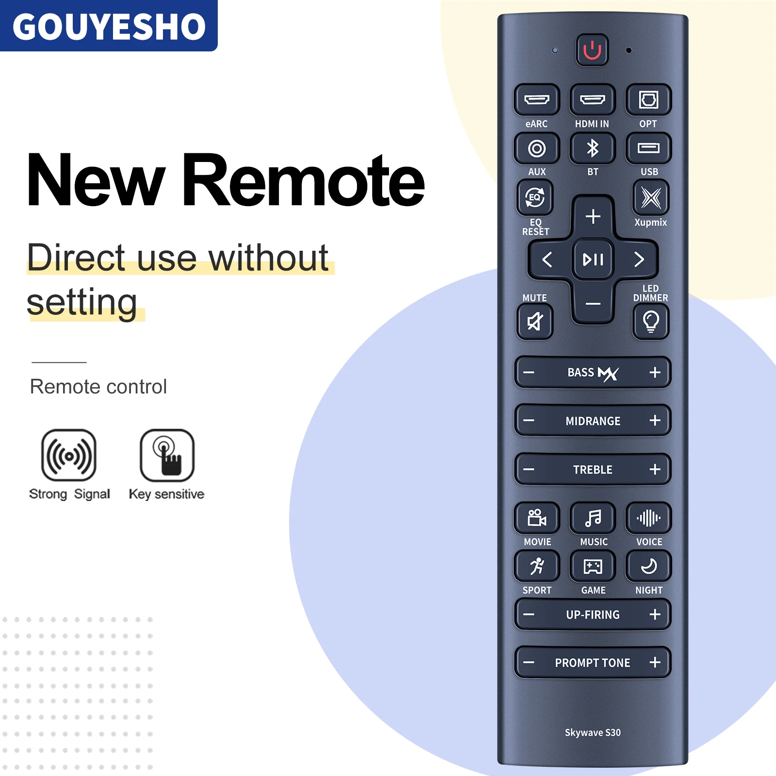 New Remote Control For ULTIMEA Skywave S30 Home Theater