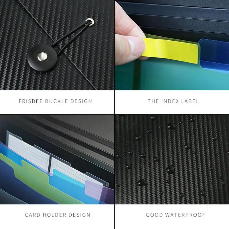 Accordion File Folder Document Organizer Accordion Holder File Folder Portable Wallet Filing Folder Aesthetic Paper Folder For