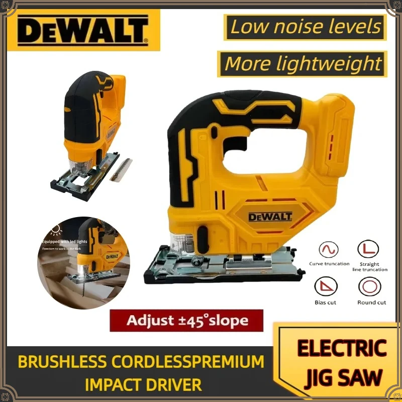 

Dewalt 3000RPM Brushless Curve Saw Cordless Electric Jig Saw Portable Multifunction Adjustable Woodworking 20V Power Tool