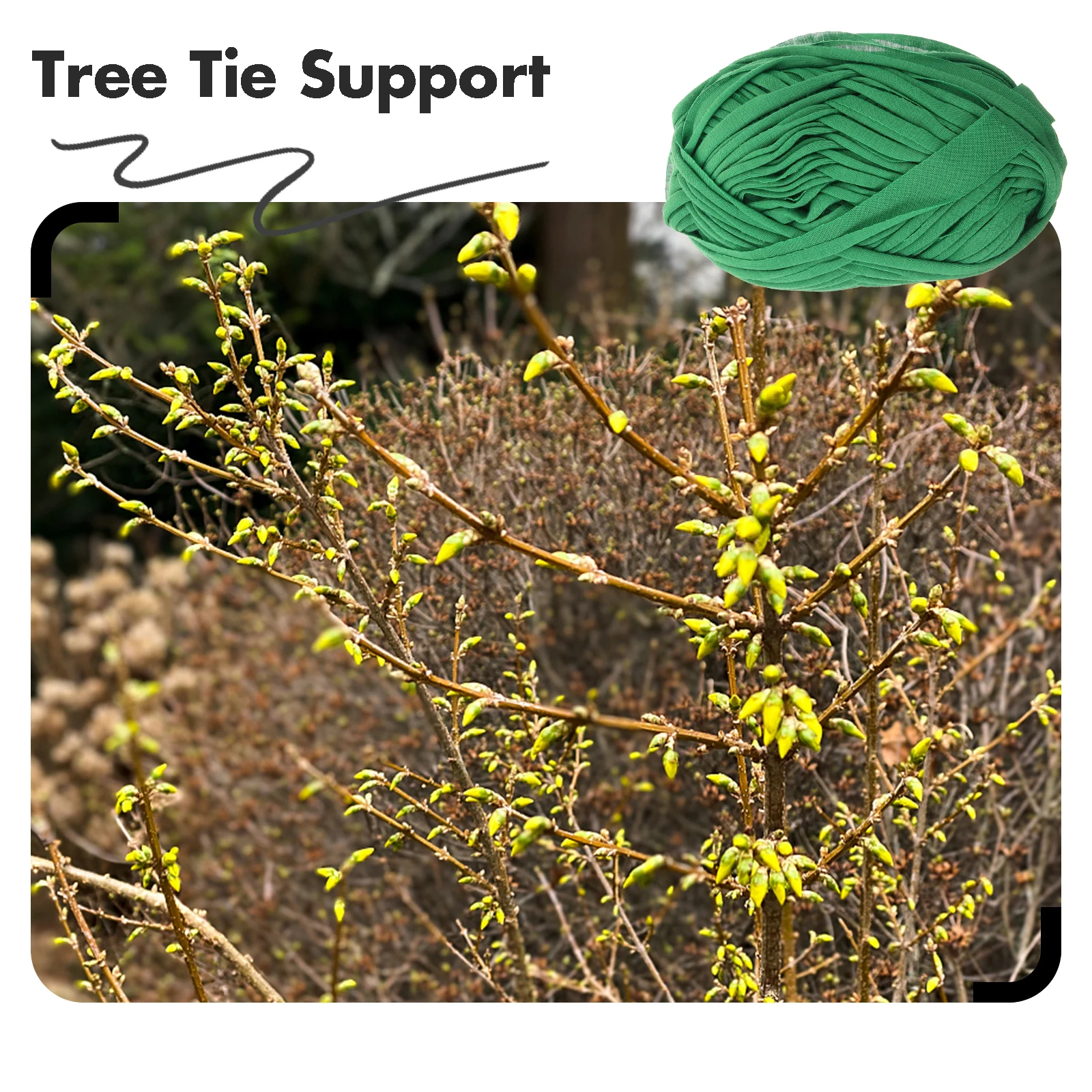 

2pcs Plant Support Ties Straps Durable Non Slip Adjustable Garden Accessories Staking Supports Leaning Trees