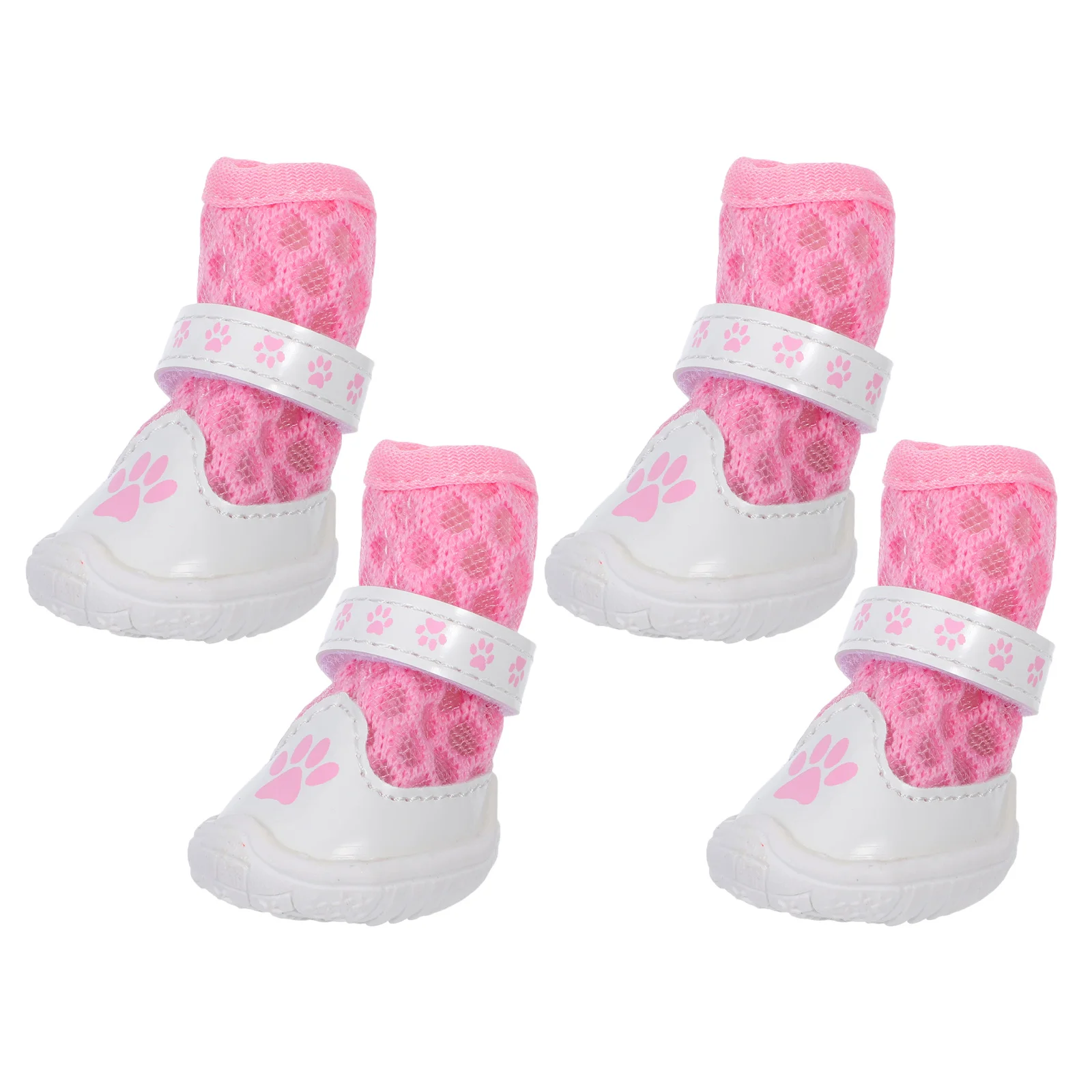 

1Set Breathable Dog Shoes Mesh Paw Protectors Non Slip Boots Outdoor Walking Summer Hiking Hot Pavement Shoe for Dogs