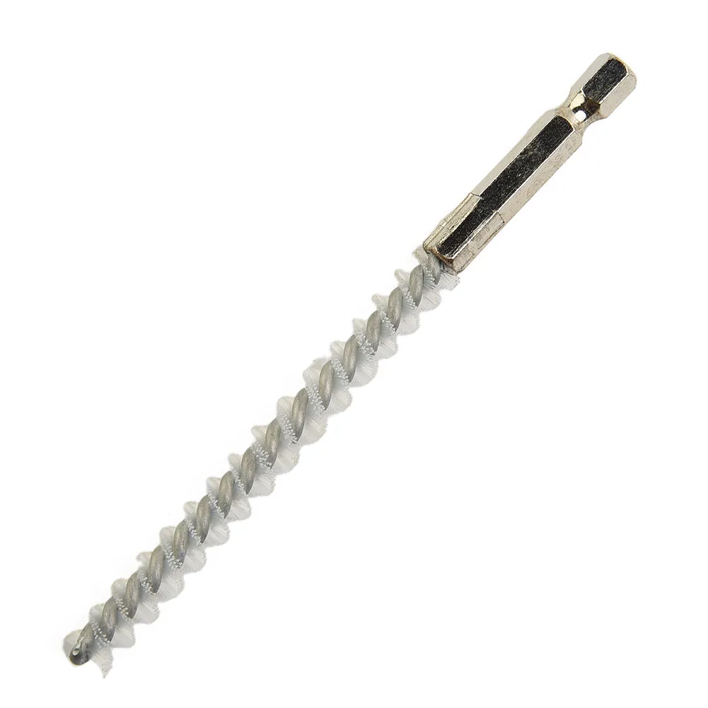 

1pc Drill Brush 8mm-19mm Wire Brush Tube Machinery Cleaning Nylon Brush Nylon + Metal Washing Polishing Hand Tool