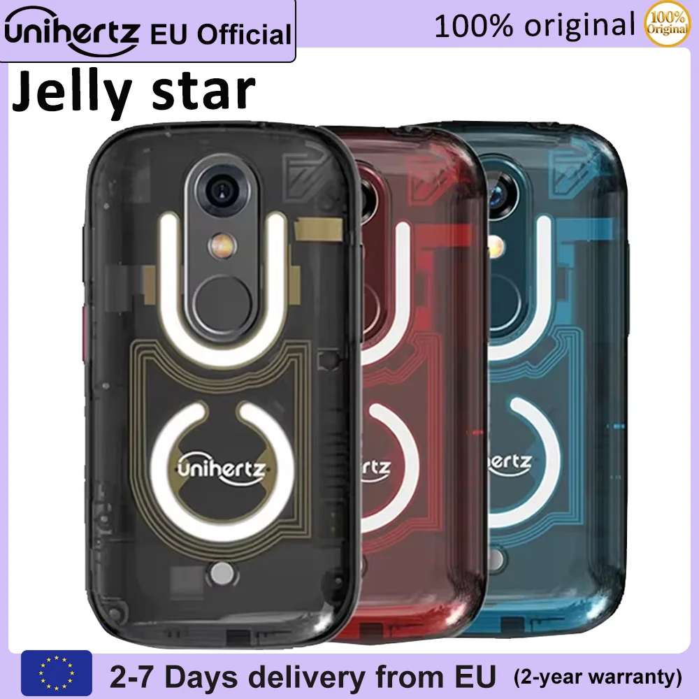 Unihertz Jelly Star Android 13 4G Version mondiale Smartphone 8GB RAM 256GB ROM double Nano SIM Bluetooth 5.3 48MP caméra 3 3 pouces